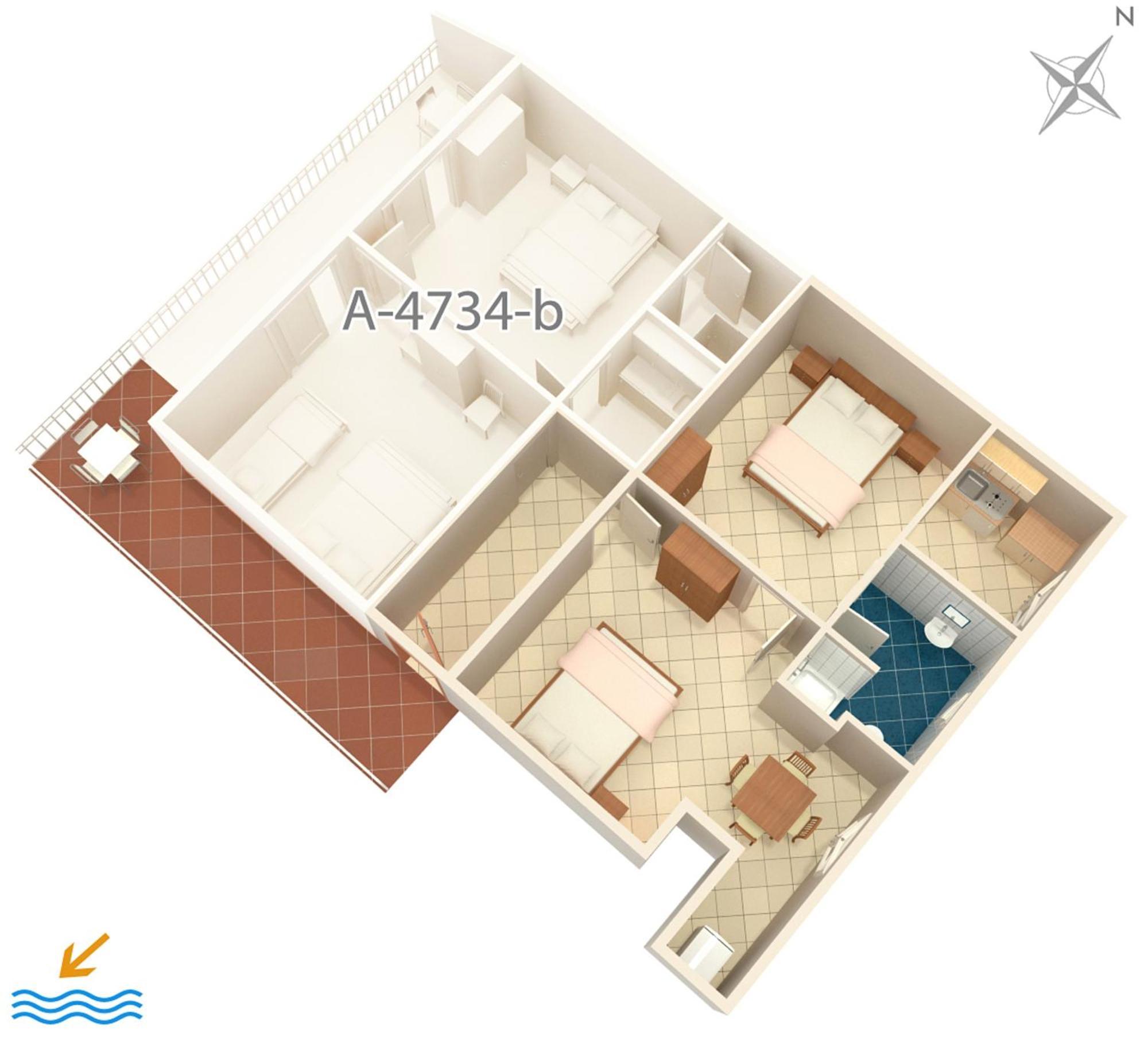 Apartments By The Sea Podaca, Makarska - 4734 エクステリア 写真